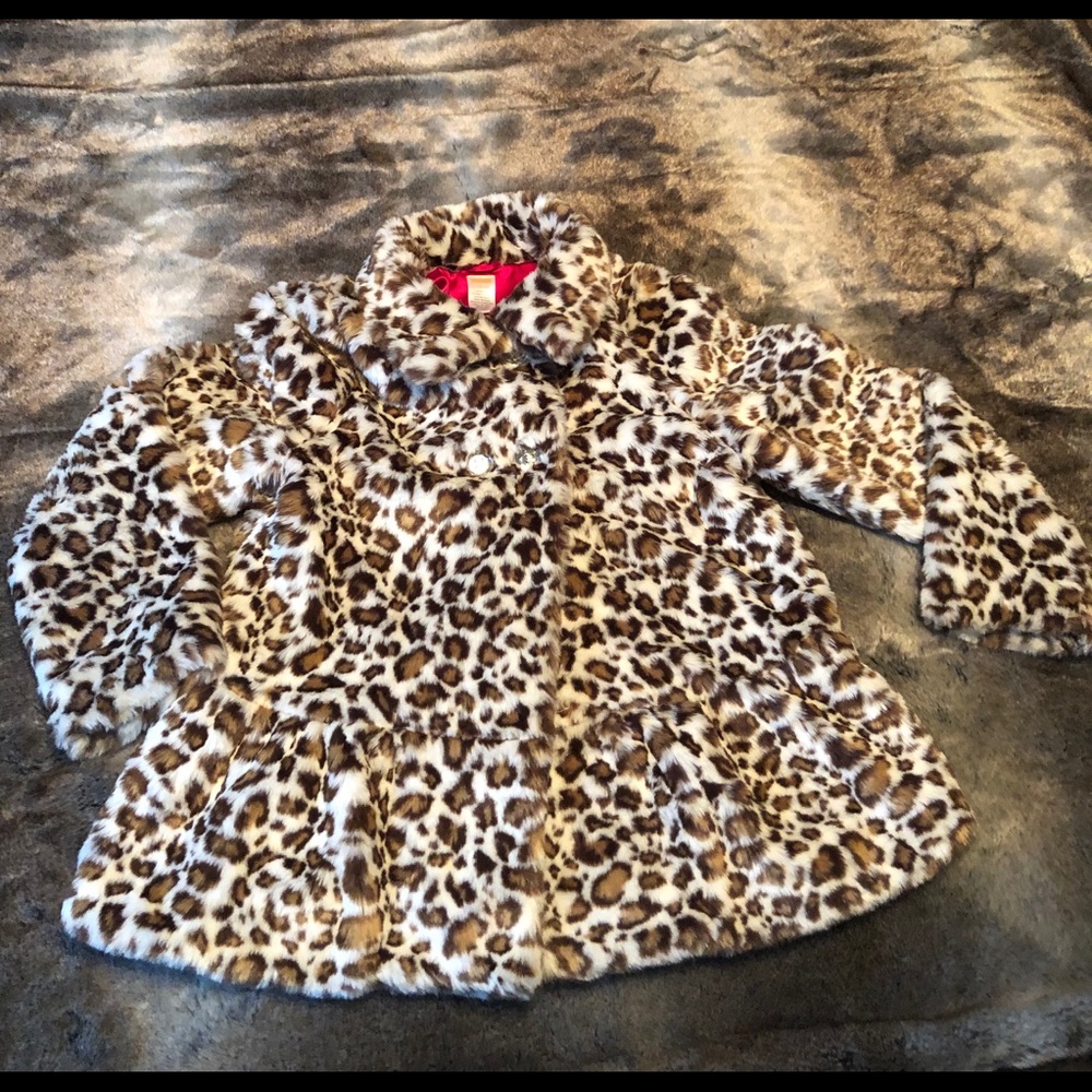 Gymboree faux fur jacket coat